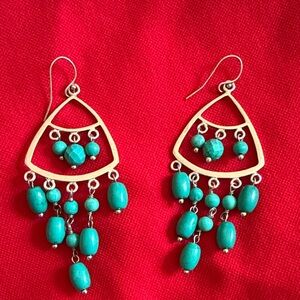 925 Turquoise Dangle Earrings